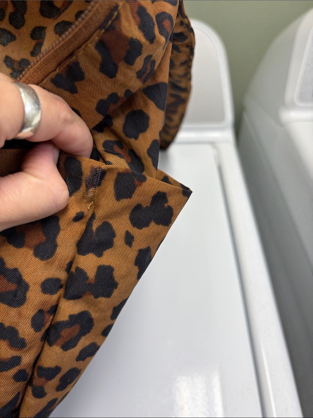 BAGGU Leopard Print Tote - Brown and Black - Picture 2 of 3